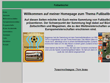 Tablet Screenshot of fussballbuecher.com